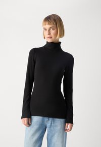 Marc O'Polo TURTLE NECK - Top dugih rukava - black