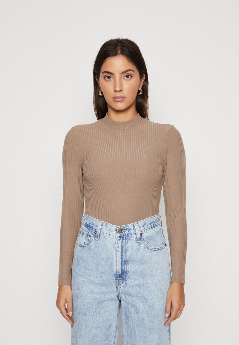 ONLY - ONLNELLA - Pikkade varrukatega topp - walnut, Suurenda