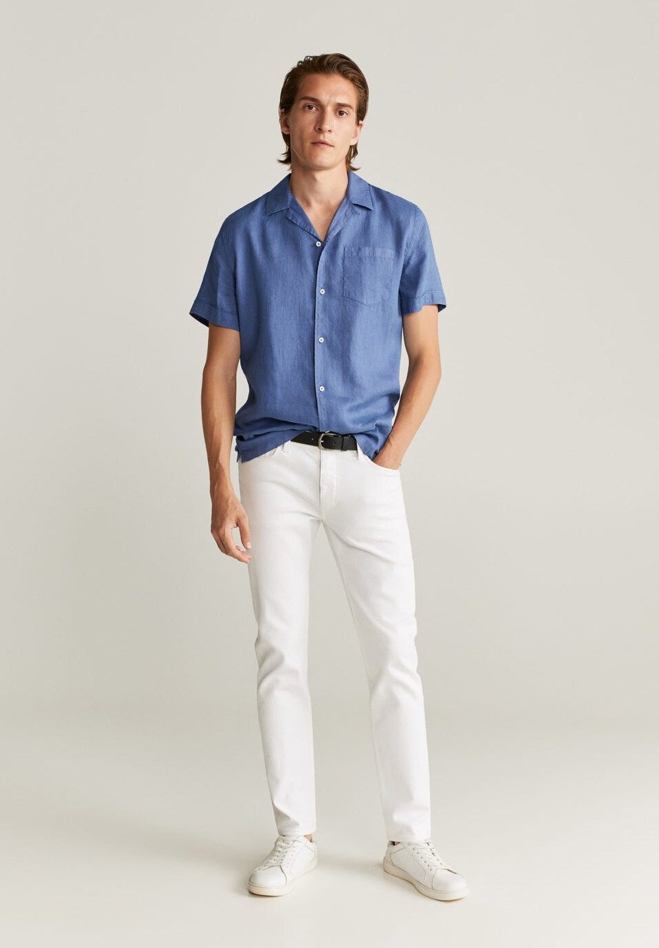 Mango Skjorte bleu Zalando.no Mango Skjorte - bleu