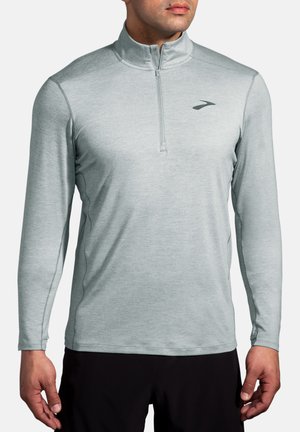 Brooks DASH 1/2 ZIP 2.0 - Långärmad tröja - htr stone