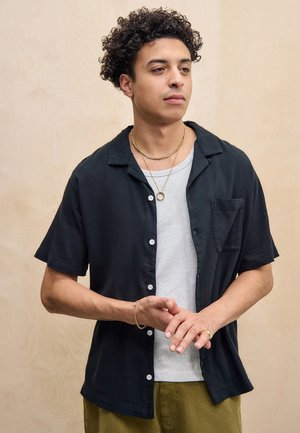 CRINKLE SHIRT - Shirt - black
