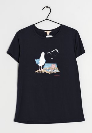 Barbour T-shirt z nadrukiem