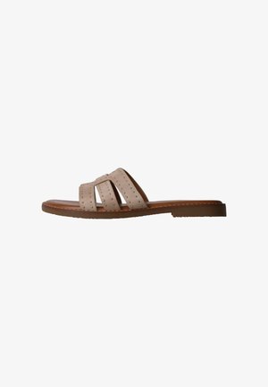 Super Mode, MULES PLATES À ENFILER SUPER MODE LOEVAH PARIS - Slip-on sandaler - beige