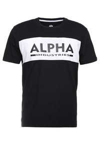Alpha Industries Triko s potiskem - black