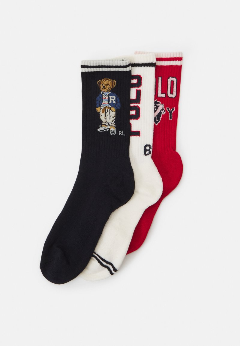 Polo Ralph Lauren CREW SOCK GIFT BOX 3 PACK - Socken - navy/red/ivory ...