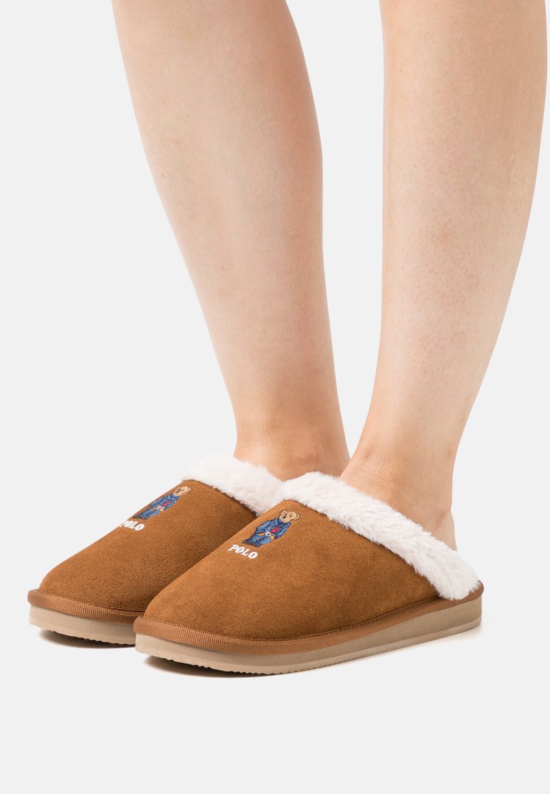 Polo Ralph Lauren KAYLEIGH SCUFF Slippers snuff/tan Zalando.co.uk