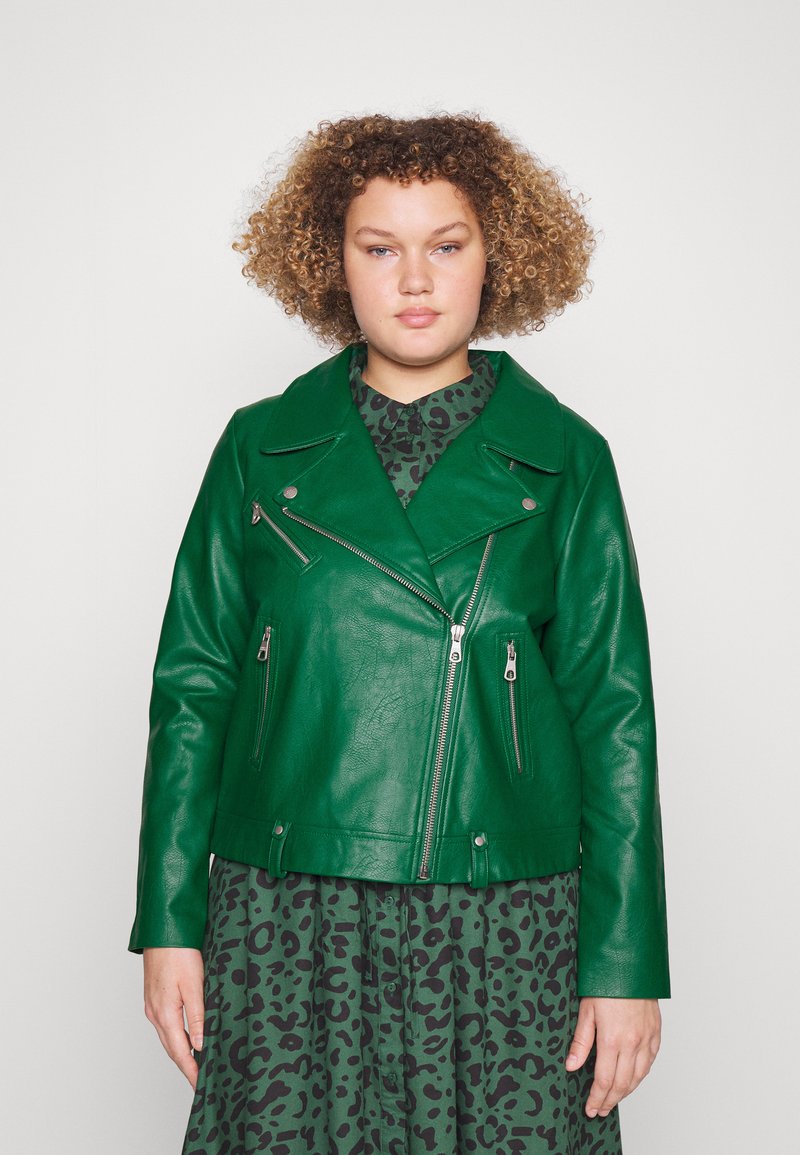 ONLY Carmakoma Carrobber Faux Leather Jacket Noos dames ONLY Carmakoma Carrobber Faux Leather Jacket Noos dames