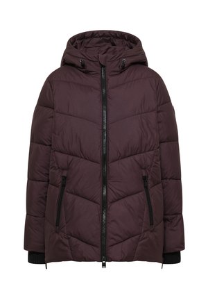 Cecil, PUFFER-JACKE IN MIDI-LÄNGE MIT KAPUZE - Veste d'hiver - berry red