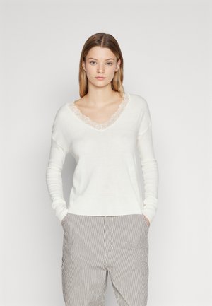 ONLSUNNY V-NECK - Džemperis - Offwhite