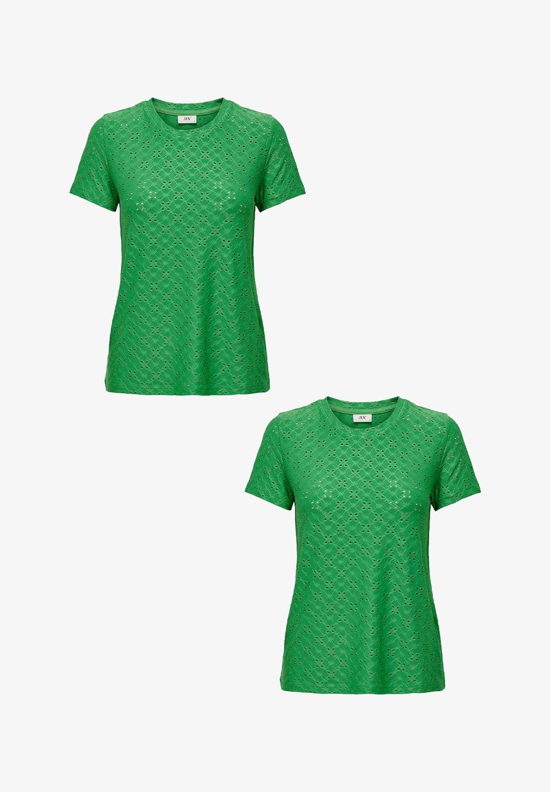 JDY 2ER-SET KURZARM RUNDHALS - Basic T-shirt - grün
