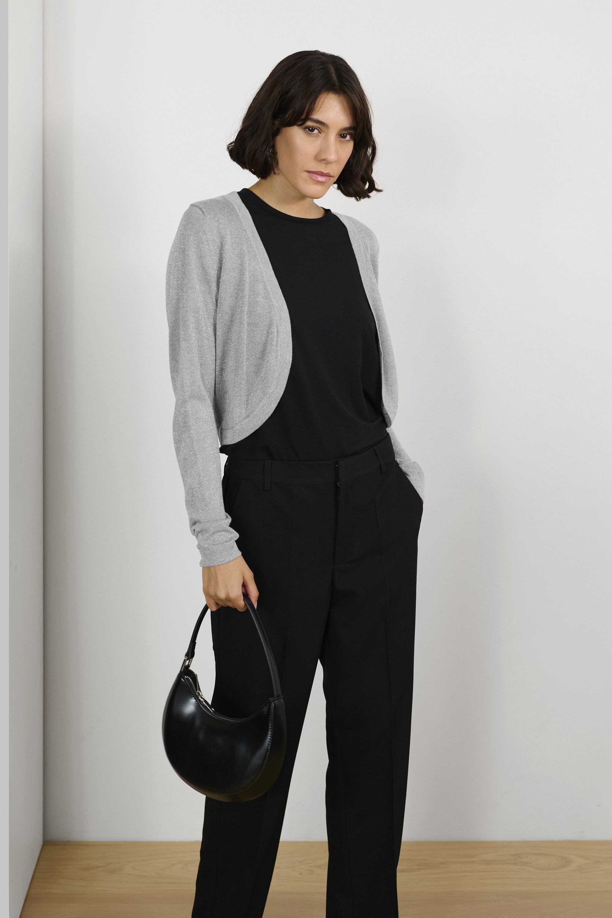 Kaffe Bolero in effen design, model 'ASTRID' in kaki online kopen | P&C