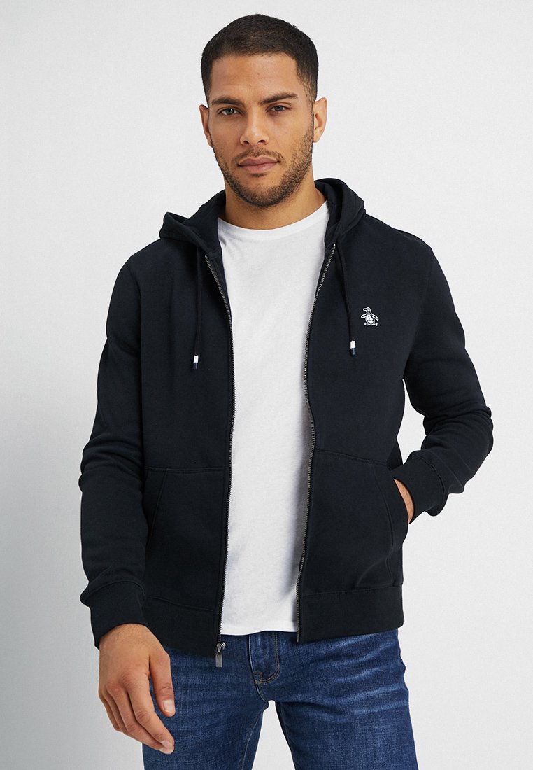 Original Penguin ZIP THRU HOODED - Bluza rozpinana/czarny - Zalando.pl