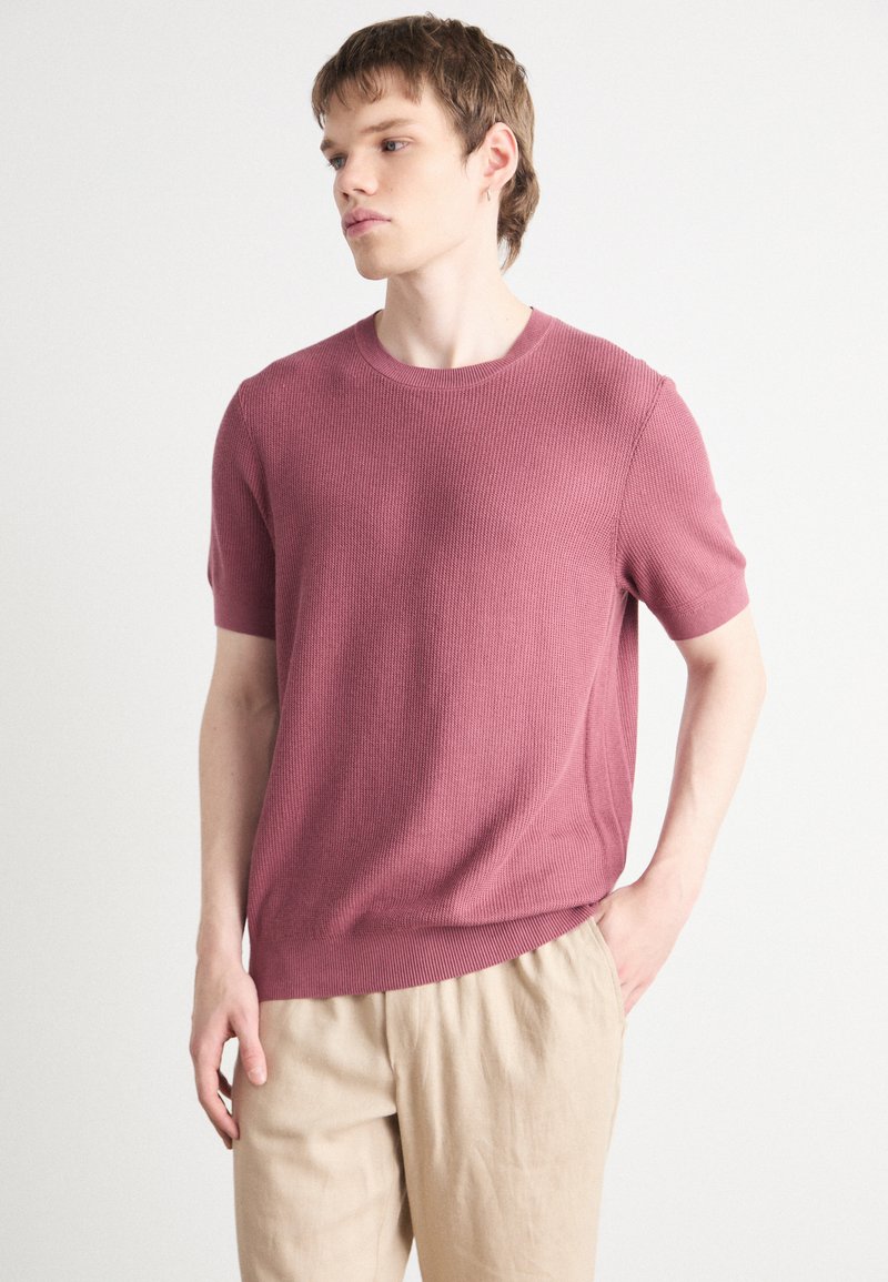BOSS DALON - T-shirt basic - open red