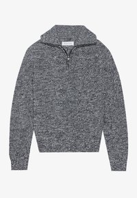 Striktrøje - mottled grey
