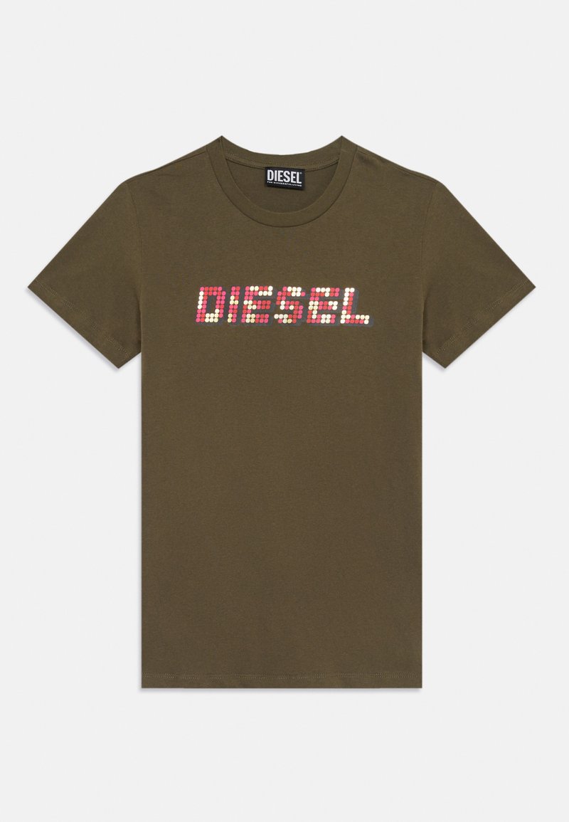 Diesel T-shirt print kaki Diesel T-shirt print kaki