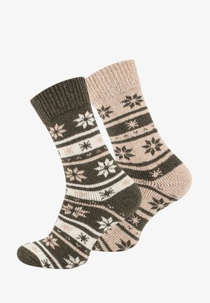 Cotton Prime 2 PAAR UNISEX - Socken - grün beige