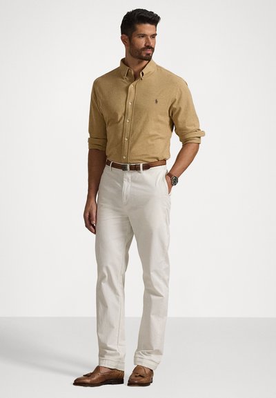 Polo Ralph Lauren Big & Tall FEATHERWEIGHT MESH SHIRT - Camisa - cafe tan heather