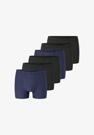 Schiesser, 95/5 ESSENTIALS - COTTON - 6ER PACK SHORT - Boxershort - schwarz/blau