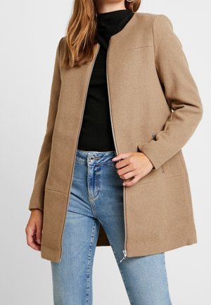 Halflange jas - camel