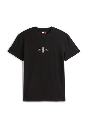 Tommy Jeans, LOGO JERSEY CREW NECK T-SHIRT - Majica kratkih rukava s printom - black