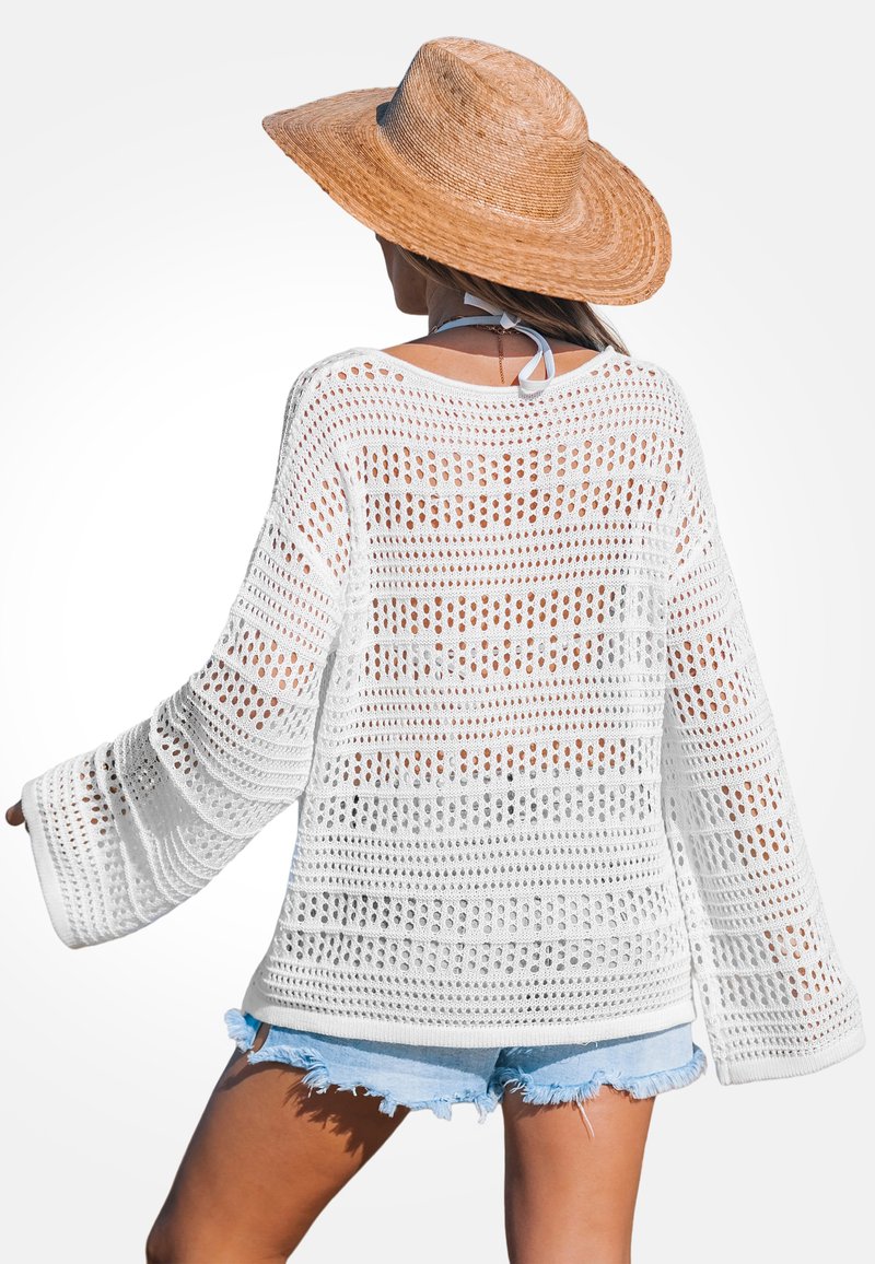 Cupshe Strickpullover white/weiß Zalando