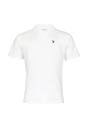 U.S. Polo Assn., U.S. POLO ASSN. POLOSHIRT KURZARMSHIRT KNOPFLOS - Poloshirt - weiß