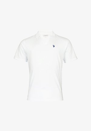 U.S. Polo Assn., U.S. POLO ASSN. POLOSHIRT KURZARMSHIRT KNOPFLOS - Poloshirt - weiß