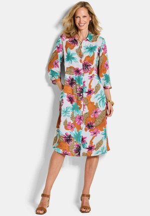 MIT LEO PRINT UND BLUMEN - Robe chemise - colourful patterned