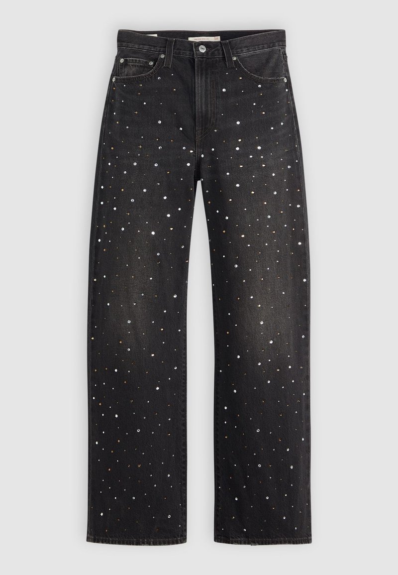 Levi's® RIBCAGE WIDE LEG - Széles szárú - dazzle me smoke/fekete farmer ...