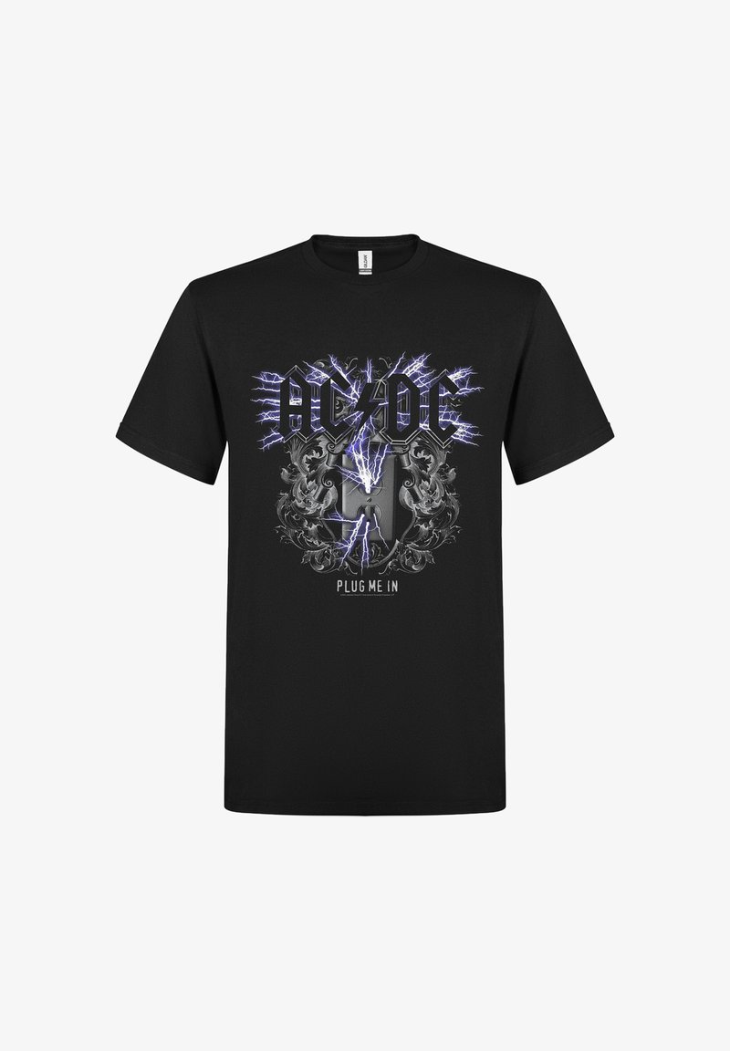 rockshirts AC/DC  PLUG ME IN  - Printtipaita - black