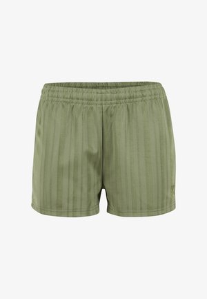 Karl Kani, OG SHADOW STRIPE MINI SHORTS - Dresside alumine osa - lightolive/offwhite