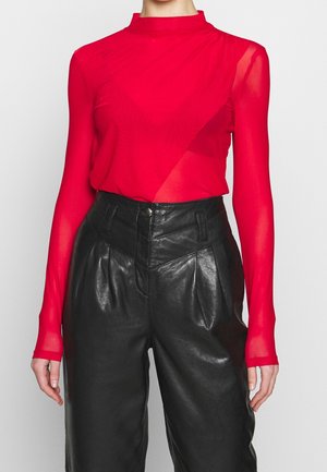 Langærmet T-shirt - red