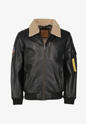 STYLISCH - Leather jacket - black