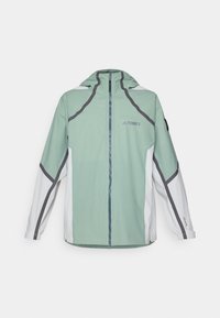 Adidas Terrex NAT GEO RAIN.RDY - Regnjakke - silver green