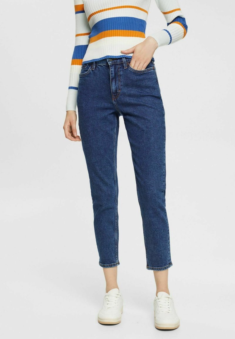 Esprit MOM Jeans Slim Fit blue dark wash/blau Zalando.de
