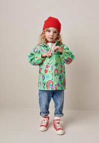 Next - SHOWER RESISTANT PRINTED - REGULAR FIT - Waterproof jacket - green Thumbnail Image 1
