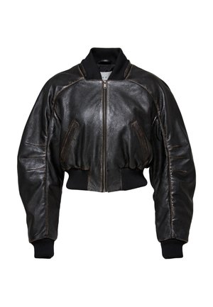 Leren jas - black