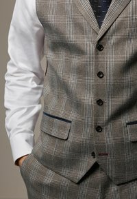 Next TRIMMED CHECK - REGULAR FIT - Vest - neutral