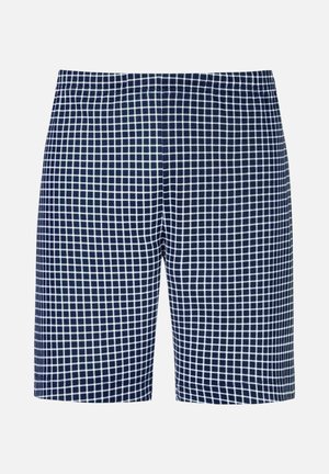 mey, MEY HOSE KURZ SERIE WHITE CHECK GESTREIFT - Nachtwäsche Hose - yacht blue