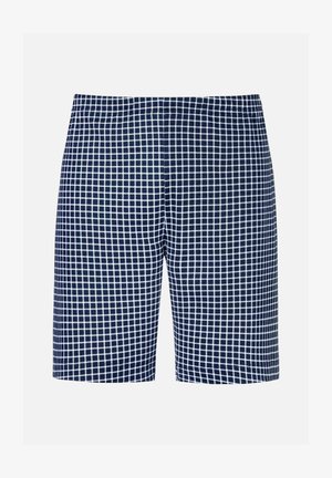 mey, MEY HOSE KURZ SERIE WHITE CHECK GESTREIFT - Nachtwäsche Hose - yacht blue
