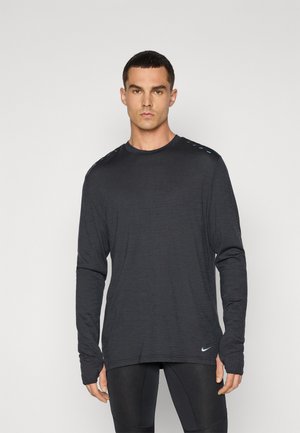 RUN - Langærmet T-shirt - black/anthracite