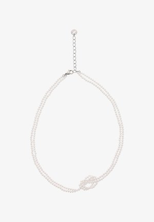 usha, Collier - silver-coloured white
