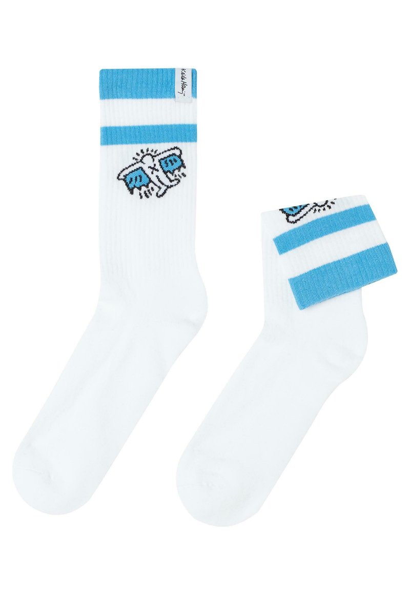 Herren Unterhosen | Calzedonia KEITH HARING Socken azurblaue streifen sport keith haring/türkis - AS53571 Herren Unterhosen | Calzedonia KEITH HARING Socken azurblaue streifen sport keith haring/türkis - AS53571