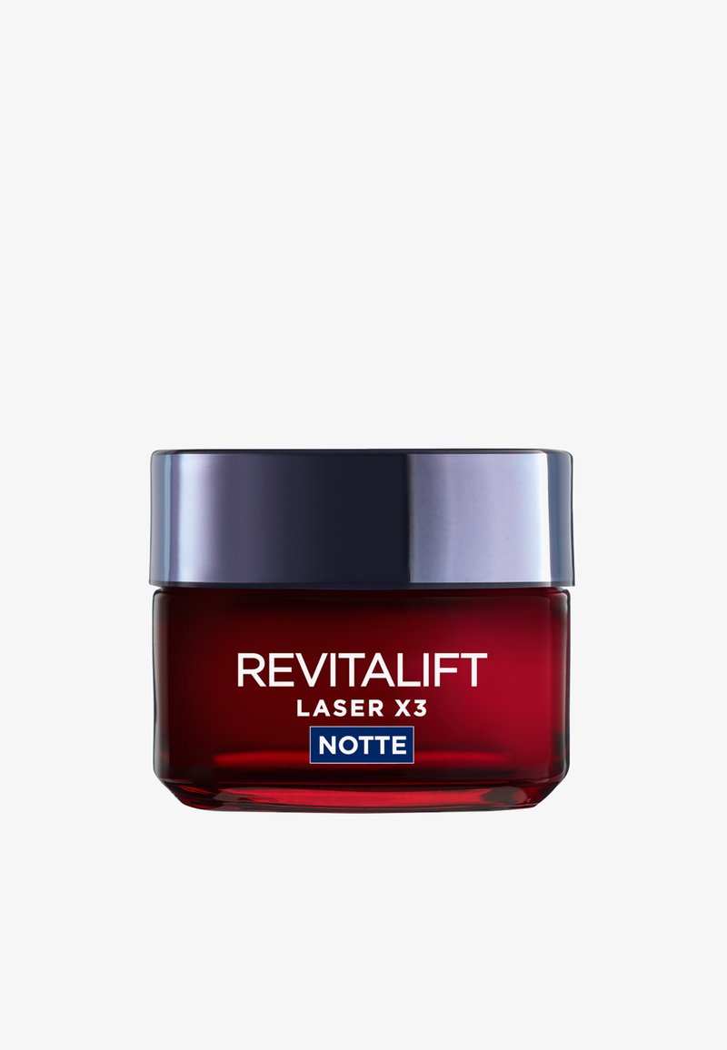 L'Oréal Paris - CREMA VISO NOTTE REVITALIFT LASER X3, AZIONE ANTIRUGHE ANTI-ETÀ CON ACIDO IALURONICO - Trattamenti notte, Ingrandire