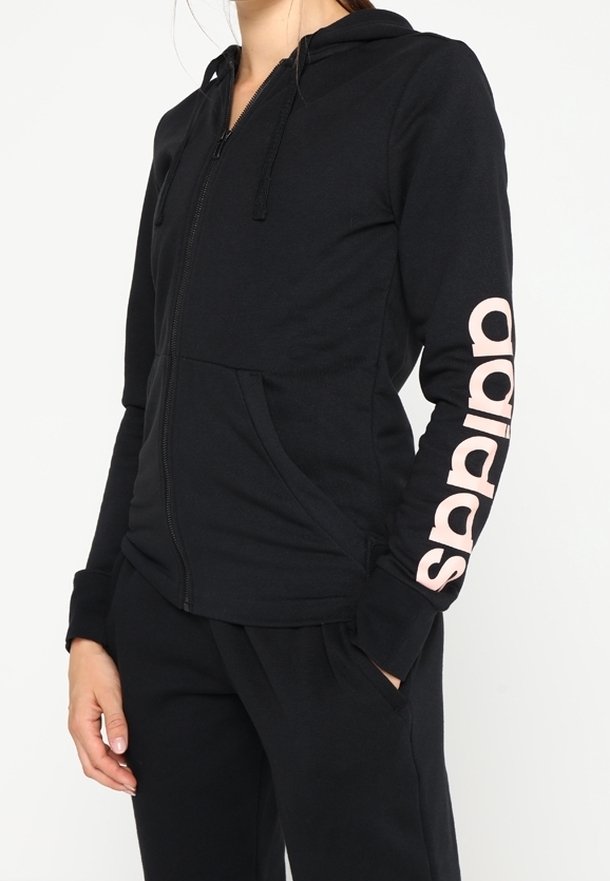 adidas Performance Felpa con zip - black