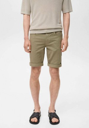 SLIM-FIT BERMUDA  - Shorts di jeans - khaki