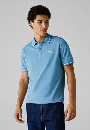 TIPPED LOGO - Polo - soho blue