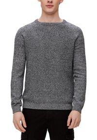 QS MIT RAGLANÄRMELN - Strickpullover - schwarz