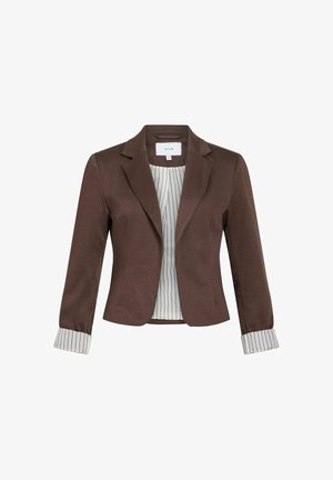 VILA, BLAZER VISAGA SHORT JERSEY - Blazer - coffee bean