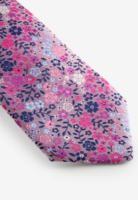 Next SAGE WITH FLORAL SET - Nosinaitė į švarko kišenę - pink floral blue